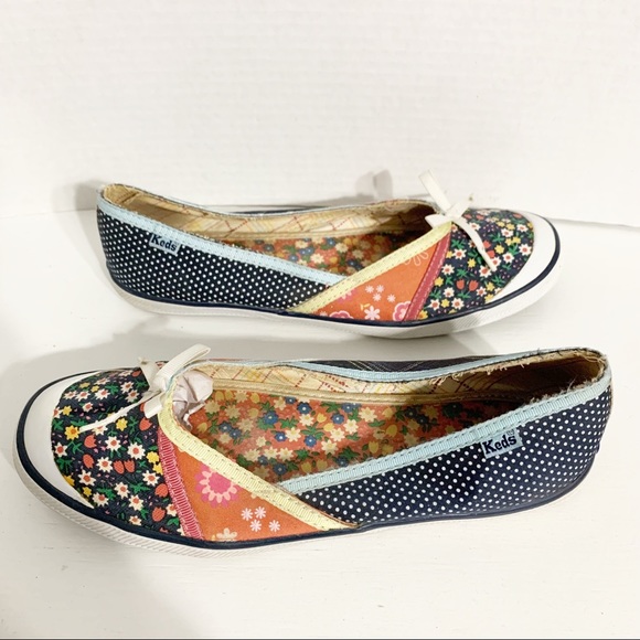 Keds Shoes Keds Multicolor Slip On Ballet Sneaker Flats Patchwork